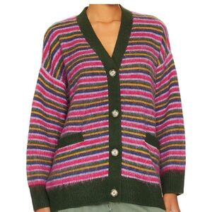 Daydreamer Stripe Cardigan in Garden Bloom